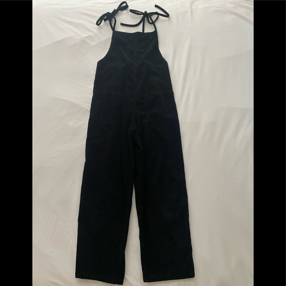 BDG urban outfitters black corduroy overalls